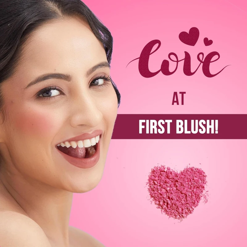 Hilary Rhoda Blush Rush | Highly Pigmented | Silky Smooth Texture | Available in 6 Shades | Matte Finish | Buildable Coverage | Blends Easily & Glides on Smoothly - 6g (Poppy flower | Shade 06) thumbnail 3